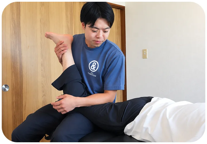 足首とふくらはぎを整える施術